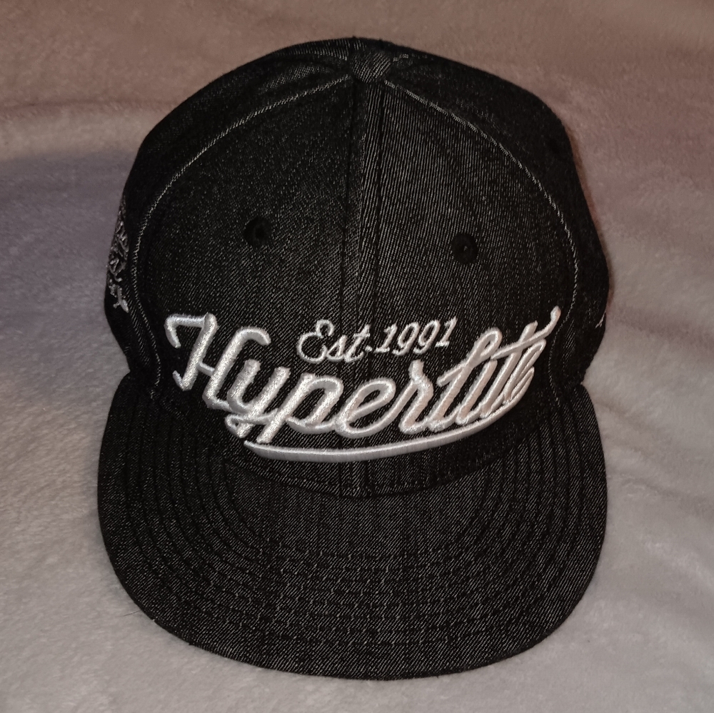 New Hyperlite Denim Black Jean Snapback Hat Jeans Cap Surf Surfing